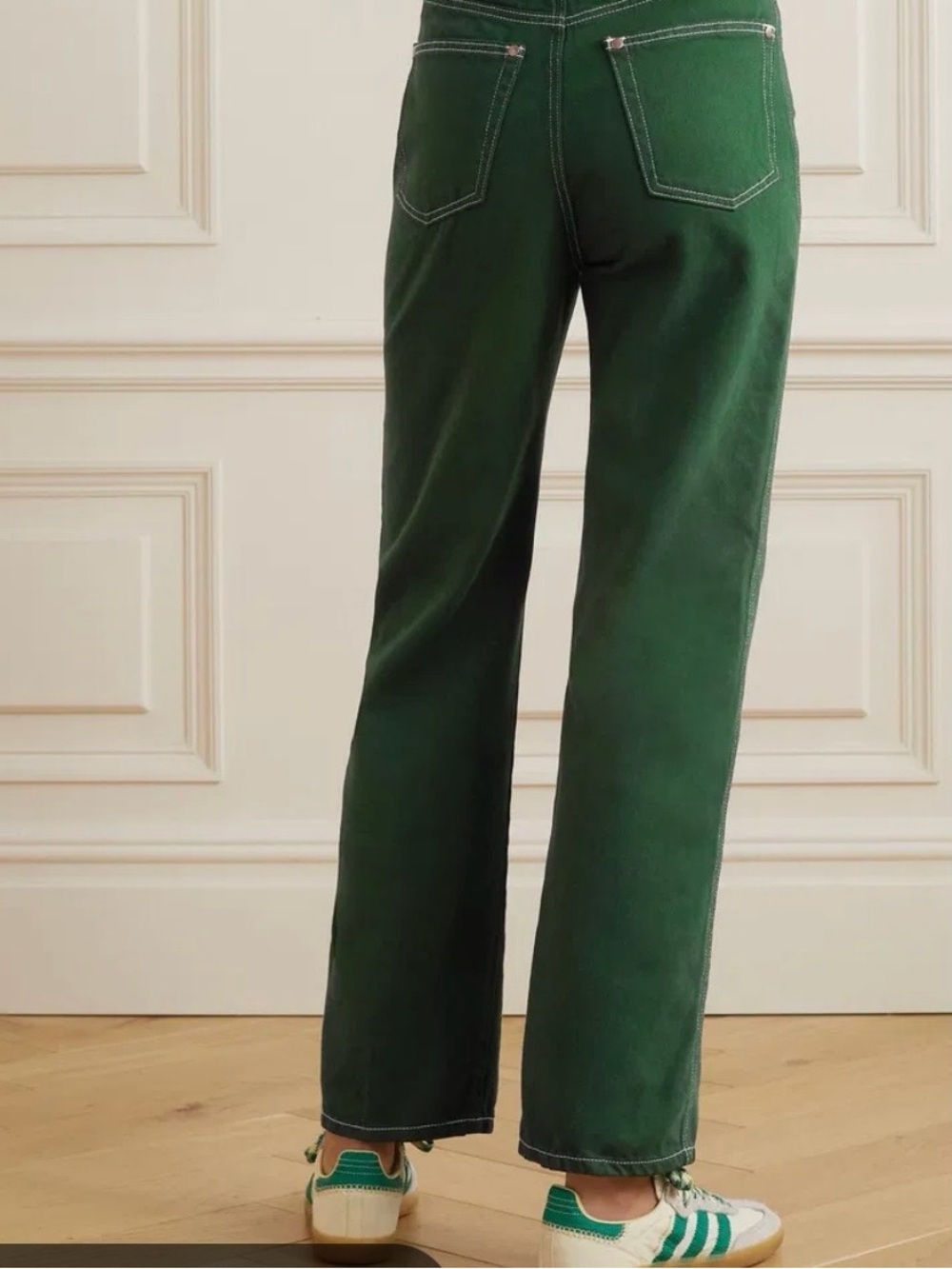 Reformation Cowboy High Rise Straight leg Jeans in Emerald - Picture 2 of 7
